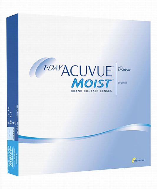 Acuvue Moist -One Day Clear Contacts (90 Pack)